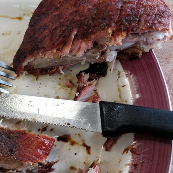 Coleman's Bar-B-Q - These are the replacement ribs. Smoke ring was there but the flavor wasn't. It needs a lot more rub. - Barbeque Near Me - Senatobia, Mississippi