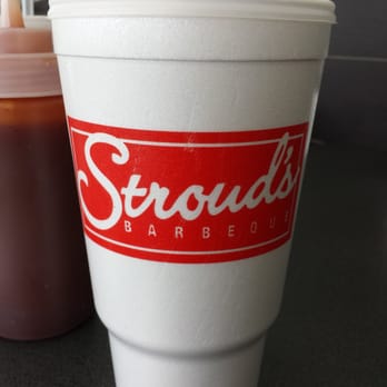 Stroud's Barbeque - a stroud's cup with a straw - Barbeque Near Me - Cookeville, Tennessee