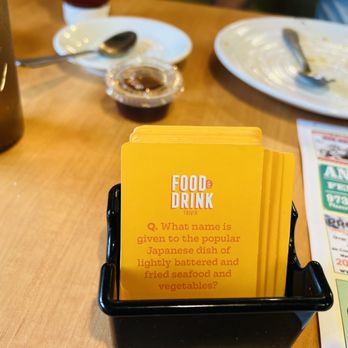 Foodies - Cool conversation starter cards on each table - Waffles Near Me - South Hackensack, New Jersey Foodies - Cool conversation starter cards on each table - Waffles Near Me - South Hackensack, New Jersey