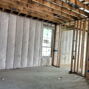 The HeatBusters - Poly web is an awesome alternative to batt, or rolled insulation.  It allows for complete coverage, filling in all the nooks and crannies - Insulation Installation Near Me - Austin, Texas