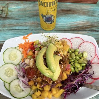 Maria Baja - Mixed Tuna & Shrimp Poke Bowl - Seafood Near Me - Puerto Vallarta, JAL