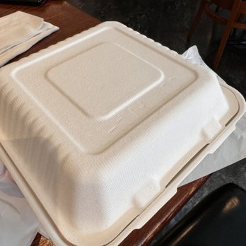 Athena Restaurant - Compostable to go box - Greek Near Me - St. Augustine, Florida