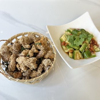 Ten Seconds Yunnan Rice Noodle - Popcorn chicken and cucumber salad - Noodles Near Me - Berkeley, California Ten Seconds Yunnan Rice Noodle - Popcorn chicken and cucumber salad - Noodles Near Me - Berkeley, California