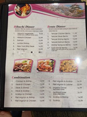 Menu photo 8 Yamato Sushi Steak House Athens, TX