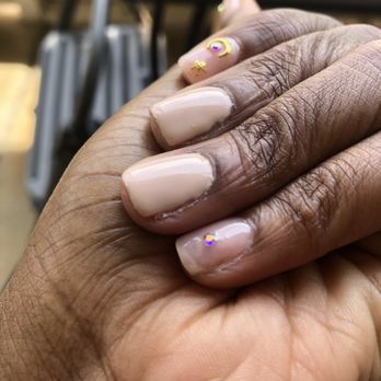 Hollywood Nails - Polish over the cuticles. Natural nail left out with no paint. - Nail Salons Near Me - Warner Robins, Georgia Hollywood Nails - Polish over the cuticles. Natural nail left out with no paint. - Nail Salons Near Me - Warner Robins, Georgia