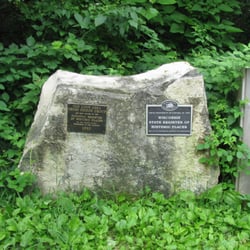 McGilvray Seven Bridges Road - Van Loon Wildlife Area - National Register of Historic Places and Wisconsin Historical Site plaques.