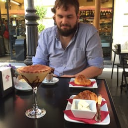 Note the iced coffee in the martini glass! MMM Note the iced coffee in the martini glass! MMM