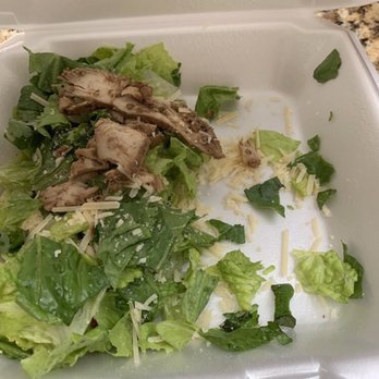 la Madeleine - Chicken Caesar salad (to go, partially eaten.. sorry!) - Cafes Near Me - Houston, Texas la Madeleine - Chicken Caesar salad (to go, partially eaten.. sorry!) - Cafes Near Me - Houston, Texas