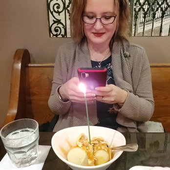 The Fireside Restaurant - A Carmel apple crisp, it was my wife's birthday and our server Miranda put a candle in it for us, super sweet, dessert was also delicious. - Cajun/Creole Near Me - Egg Harbor, Wisconsin The Fireside Restaurant - A Carmel apple crisp, it was my wife's birthday and our server Miranda put a candle in it for us, super sweet, dessert was also delicious. - Cajun/Creole Near Me - Egg Harbor, Wisconsin