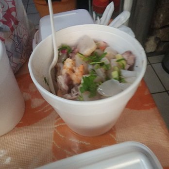 Chapala Cafe and Grill - My fathers mariscos was dry. No extra sauce was packed. - Mexican Near Me - Fontana, California