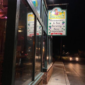 Bacchus Restaurant - the outside of the restaurant at night - Bars Near Me - New Paltz, New York Bacchus Restaurant - the outside of the restaurant at night - Bars Near Me - New Paltz, New York