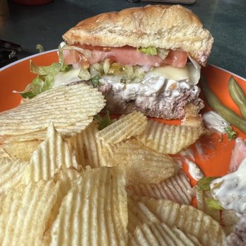Lil Bo - Olive burger - delicious sauce! - American Near Me - Traverse City, Michigan
