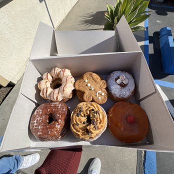 Friendly Donuts - Box of 7! Seasonal ones as well - Donuts Near Me - Orange, California Friendly Donuts - Box of 7! Seasonal ones as well - Donuts Near Me - Orange, California