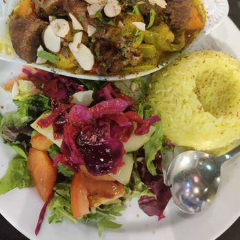 Cafe Turko - Aromatic Lamb with Turkish Apricots and Almonds - Halal Near Me - Seattle, Washington Cafe Turko - Aromatic Lamb with Turkish Apricots and Almonds - Halal Near Me - Seattle, Washington