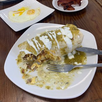 Scratch - A cross section of my enormous burrito - Breakfast & Brunch Near Me - Independence, Ohio