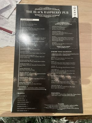 Menu photo 3 Black Raspberry Pub Plymouth, MA