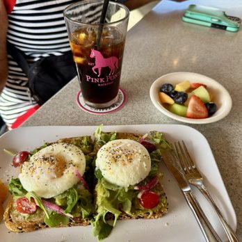 Pink Pony - Avocado toast with eggs - New American Near Me - Mackinac Island, Michigan Pink Pony - Avocado toast with eggs - New American Near Me - Mackinac Island, Michigan
