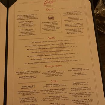 Barry's Downtown Prime - Menu - Seafood Near Me - Las Vegas, Nevada