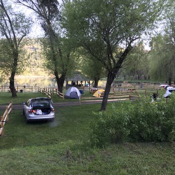 Camp CDA  - Tent sites on lake. They have "glamping" tent sites that we isn't see - RV Parks Near Me - Coeur d'Alene, Idaho