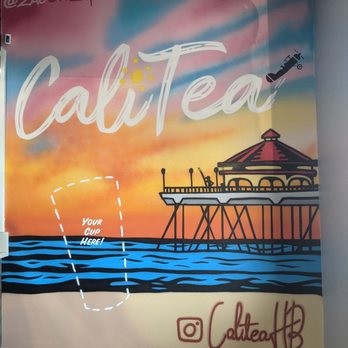 Calitea - Cute wall. - Coffee & Tea Near Me - Huntington Beach, California