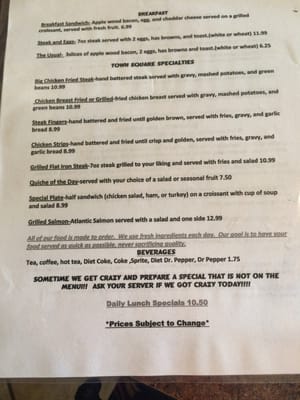 Menu photo 4 Nia's Towne Square Restaurant Bay City, TX