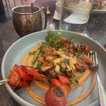 High Country - The summit with seared shrimp. - American Near Me - Boulder, Colorado High Country - The summit with seared shrimp. - American Near Me - Boulder, Colorado