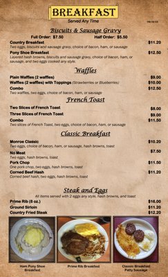 Menu photo 7 Monroe Family Restaurant Monroe City, MO