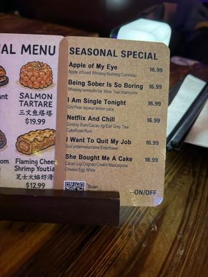 Menu photo 2 ON/OFF Toronto, ON
