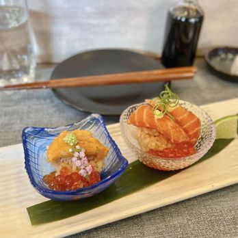 Delage - Mini donburi duo: uni & ikura, salmon belly & ikura - Japanese Near Me - Oakland, California