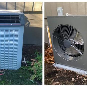 Advanced Heating & Cooling - Before and after of new heat pump system. - Heating & Air Conditioning/HVAC Near Me - Bremerton, Washington Advanced Heating & Cooling - Before and after of new heat pump system. - Heating & Air Conditioning/HVAC Near Me - Bremerton, Washington