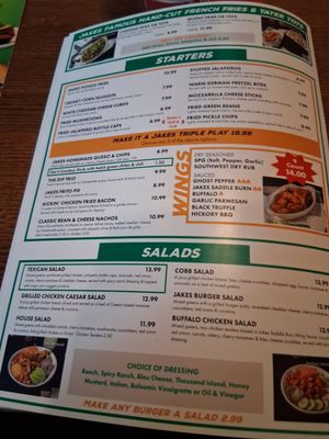 Menu photo 5 Jakes Burgers and Beer Grapevine, TX