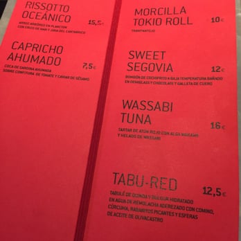 Bocacalle - Carta 1 - Fast Food Near Me - Madrid, M