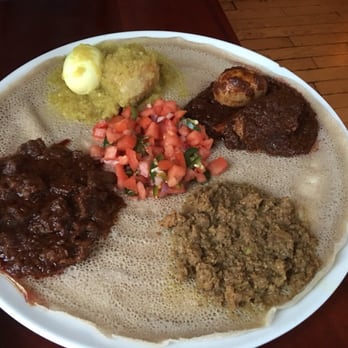 Ethiopic - Chicken and Beef platter - Ethiopian Near Me - Washington, DC, District of Columbia