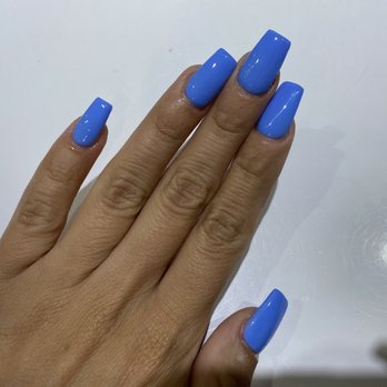 Top Pro Nails - Nails by Donna! Full set with gel polish. Color is DND 575 Blue Earth. - Nail Salons Near Me - Covina, California Top Pro Nails - Nails by Donna! Full set with gel polish. Color is DND 575 Blue Earth. - Nail Salons Near Me - Covina, California