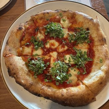 Centro Cali Brewing - Margherita pizza. - Breweries Near Me - Bakersfield, California