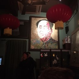 Beautiful painting and tasty dishes