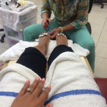 Amerinails - Mimi finishing up my pedi. - Nail Salons Near Me - San Diego, California Amerinails - Mimi finishing up my pedi. - Nail Salons Near Me - San Diego, California