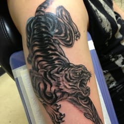 Jack Of Arts Tattooz - A cover up done by Jerry, almost finished. One more session to go!