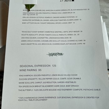 Le Jardinier - The menu - French Near Me - Houston, Texas