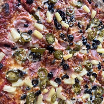 Wicked Pie Pizza - Twisted Hawaiian with Olive - Pizza Near Me - Puyallup, Washington Wicked Pie Pizza - Twisted Hawaiian with Olive - Pizza Near Me - Puyallup, Washington