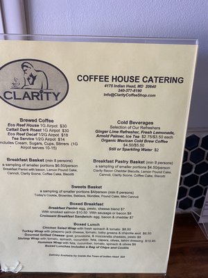 Menu photo 7 Clarity Coffee House Indian Head, MD