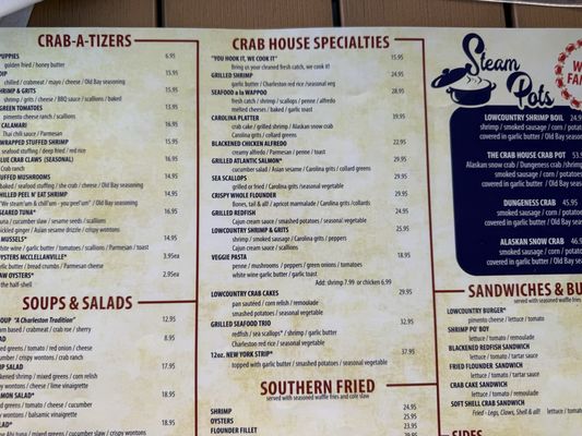Menu photo 3 Charleston Crab House Charleston, SC