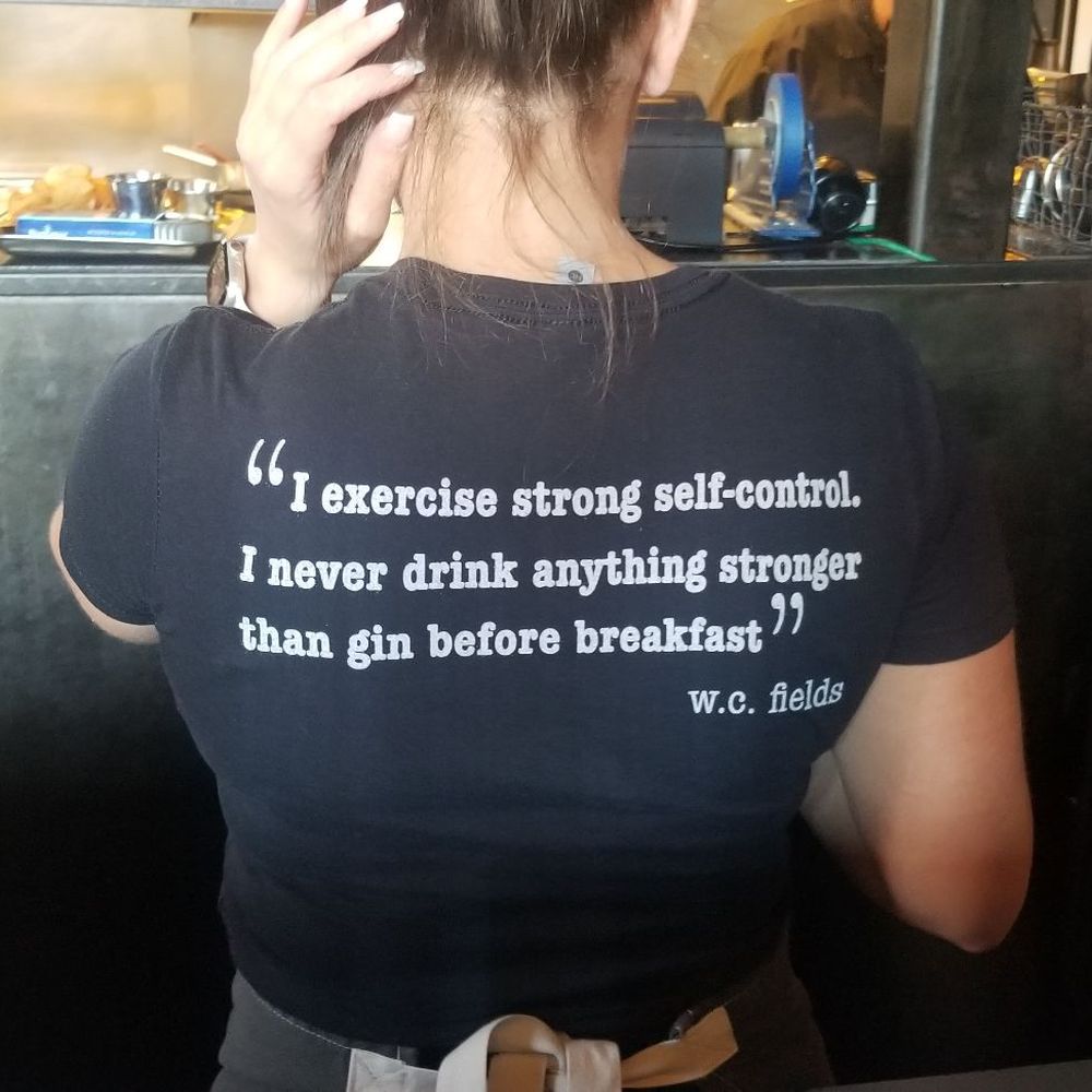 Ultreia - Script on back of server - Tapas Bars Near Me - Denver, Colorado Ultreia - Script on back of server - Tapas Bars Near Me - Denver, Colorado