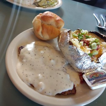 The SmokeStack Restaurant - Small CFS & loaded potato. - American Near Me - Thurber, Texas The SmokeStack Restaurant - Small CFS & loaded potato. - American Near Me - Thurber, Texas