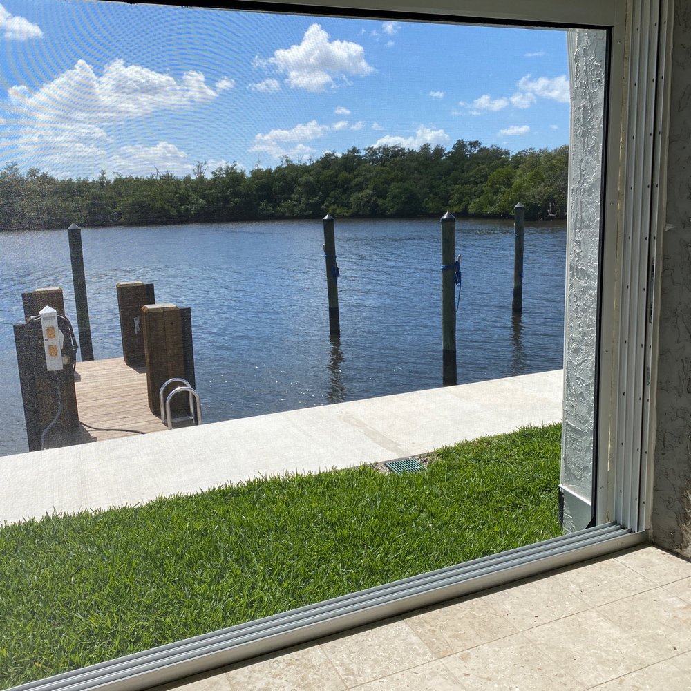 A screen that allows all if the outside to come in except for the noseeums! A screen that allows all if the outside to come in except for the noseeums!