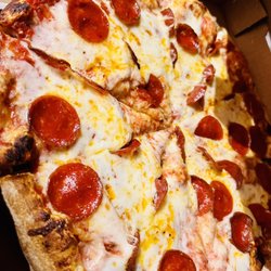 Porky's Pizza - Pepperoni and cheese pizza
