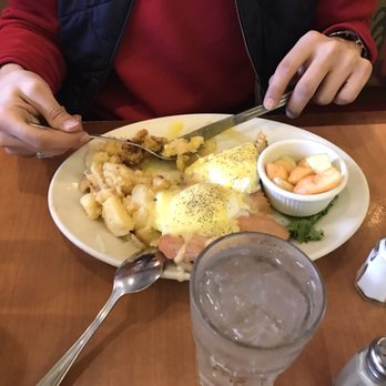 S & S Restaurant - Salmon Benedict with home fries - Delis Near Me - Cambridge, Massachusetts S & S Restaurant - Salmon Benedict with home fries - Delis Near Me - Cambridge, Massachusetts
