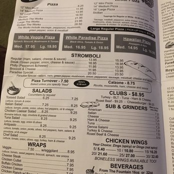 Paradise Pizza - Menu - Pizza Near Me - Bellmawr, New Jersey Paradise Pizza - Menu - Pizza Near Me - Bellmawr, New Jersey
