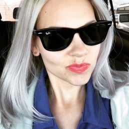 My purple/silver/ white hair My purple/silver/ white hair