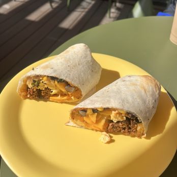 Tipico Coffee & Cafe - Chorizo and egg breakfast burrito - Coffee & Tea Near Me - Buffalo, New York